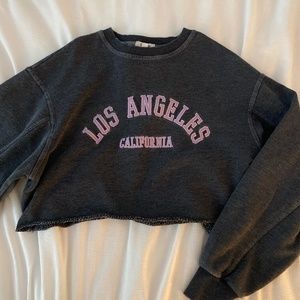 Garage Cropped Los Angeles Hoodie xs